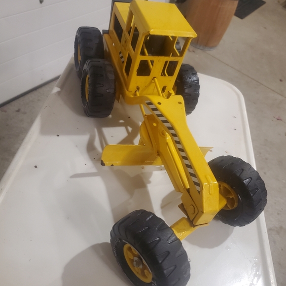 Vintage 70's TONKA MR-970 Road Grader Metal Yellow Construction Toy Vehicle 18” - Picture 6 of 12